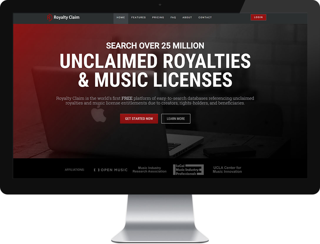 Royalty Claim website