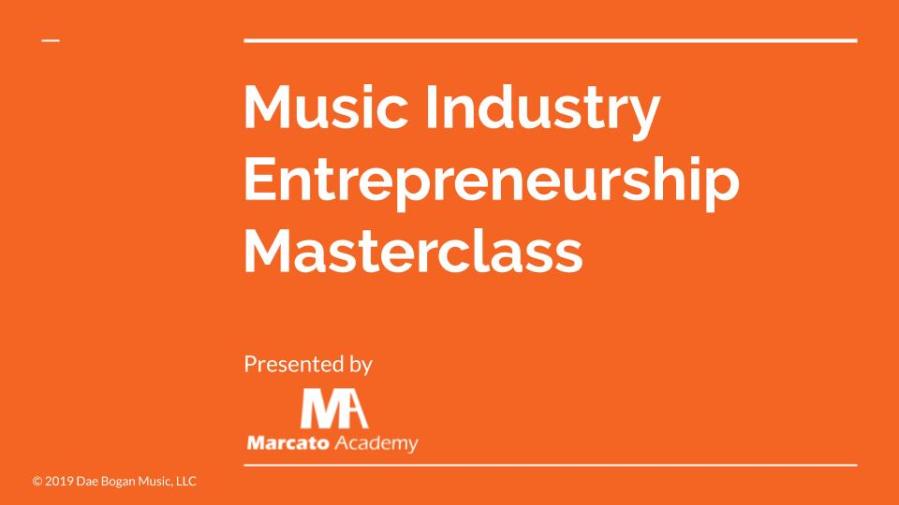 Music Industry Entrepreneurship Masterclass